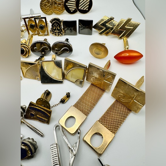 Vintage Most Are Signed Swank Cufflinks And Tie Clips - Picture 11 of 11